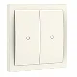 HAOTING Interruttore intelligente Smart Switch Wi-Fi a 2 Gangs 220~240V Funziona con HomeKit Supporto Interruttore a Parete Unipolare Siri Remote Control a Controllo Elettrico