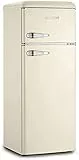 Severin KS 9956 frigorifero con congelatore Libera installazione Cromo, Crema 212 L A++