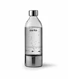 Bottiglia Aarke per Gasatore d’acqua Carbonator 3, senza BPA con Dettagli in Acciaio