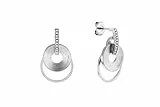 Calvin Klein Orecchini Pendenti da Donna Collezione Playful Circular Shimmer Con Cristalli - 35000152
