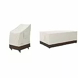Amazon Basics - Copertura per Tavolo da Pranzo, 180 cm & s - Copertura Protettiva per sedie impilabili da Giardino