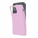 SBS Cover per iPhone 14 rosa light pink Pantone 516 C, custodia morbida e flessibile antigraffio, cover sottile e comoda da tenere in tasca, custodia compatibile con ricarica wireless