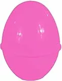 Generico Guscio Uovo di Pasqua in Plastica Colorata Contenitore Vuoto per Confezioni Regalo, Feste, Eventi, Pacco Sorpresa 33x26 cm Pasqualone Vuoto Dimensioni Ø 26 cm (Rosa)