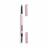Makeup Revolution Beauty Xxfine Micro Brow, Matita per sopracciglia, Marrone medio, 0,1 g