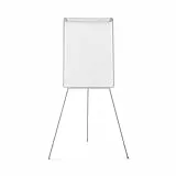 Bi-Office Lavagna Portablocco Magnetico, Cavalletto Treppiedi Basic, Cornice in Grigio, Dimensioni Pannello Euro 700 x 1000 mm