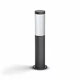 Philips LED Utrecht, Paletto per Esterni, Attacco E27, IP44, Luce Bianca Calda, Antracite
