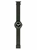 HIP HOP, Orologio Donna, con Cinturino in Morbido Silicone, Quadrante Bianco Numerato e Pratica Chiusura, Cassa 32 mm, Movimento Miyota 2035 e Pratica Chiusura, Color Verde Scuro