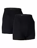 AURIQUE Pantaloncini Sportivi Donna, Pacco da 2, Nero, 44