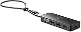 HP - PC USB-C Travel Hub G2 Docking Station, porte VGA, HDMI, USB, Peso 70 Grammi, Alimentazione scalabile con adattatori da 45 W, 65 W, 90 W, Nero
