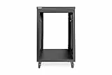 DIGITUS DN-48001 - Rack audio - 19 pollici - 16U - Rack universale - Per accessori audio-video - Non montato - Carico massimo 136 kg - Con rotelle - Nero