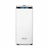 Deumidificatore Ufesa DH5020 - 420 W, Silenzioso, Pannello di controllo intuitivo, Serbatoio 4 L, Filtro a carbone attivo, Tubo di scarico continuo, Funzione asciugatura vestiti, Modalità notte