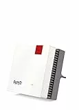 AVM FRITZ!Repeater 1200 AX Edition International, Ripetitore - Wi-Fi 6 extender Dual Band con 2.400 Mbit/s (5 GHz) & 600 Mbit/s (2,4 GHz), Mesh, Access Point, 1x Gigabit LAN, Interfaccia in italiano