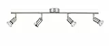 Philips LED Limbali, Lampada Faretti da Soffitto, 4 Punti Luce, Acciaio