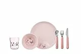 Mepal Mio – Set di stoviglie per bambini – Flowers & butterflies – 6 pezzi, con piatto, ciotola, bicchiere e set di posate – regalo per bambini – lavabile in lavastoviglie