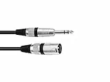 Omnitronic 30225196 - Cavo XK-20 XLR maschio/jack stereo, 2 m