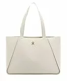Tommy Hilfiger Borsa Tote Bag Donna TH Casual Tote con Tasche Interne, Beige (Sugarcane), Taglia Unica