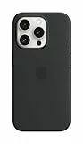 Apple Custodia MagSafe in silicone per iPhone 15 Pro - Nero ​​​​​​​