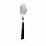 QUID 4960515 Set 3 Cucchiai M/Nero Stile QD, Acciaio Inox