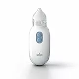 Braun BNA100EU - Aspiratore nasale 1, Pulisce il naso chiuso in modo rapido e delicato, Sciacquone elettrico, Per bambini da 0m+, Bianco