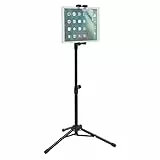 unho Supporto Tablet, Supporto iPad ipad stand porta ipad per Treppiede a Pavimento universale girevole a 360 ° in altezza 62-140 cm per iPad telefono cellulare e altri tablet a 4,5-12,9 pollici