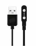 Aliwisdom - Universale Caricatore per Smartwatch, Accessori Smartwatches caricabatterie 2 Pin cavo di ricarica per Smart watch, cavo di ricarica USB magnetico, distanza tra i pin 2,5 mm-3 mm