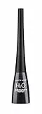 Wet n Wild, H2O Proof Felt Tip Liquid Eyeliner, Eyeliner Liquido Resistente all'Acqua e alle Macchie, Makeup Resistente all'Acqua, Duraturo, Formula Fluida e Pigmentata, Nero