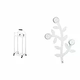 Foppapedretti L'Indossatore Indossatore Da Camera, Bianco & Appendialbero Appendiabiti Da Parete, Bianco