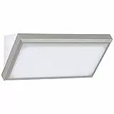 Lampada LED da Parete 12W, 600Lm Luce Soffusa 110° Forma Rettangolare Esterno Ip65