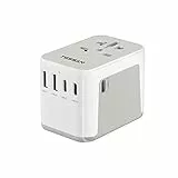 Adattatore Universale da Viaggio, TESSAN Presa Universale da Viaggio con 2USB e 3USB C, Adattatore da Viaggio, Adattatore Universale per Italia Inghilterra Germania America Australia