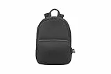 Tucano - Mesh Zaino Casual per laptop fino a 14' e MacBook 14'. Tasca di Sicurezza sullo Schienale. Adatto per ufficio, università e viaggio, Nero