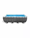 INTEX 26356NP, Piscina Rettangolare con Pompa Sabbia, Doppia scaletta, Telo Copertura, 549x274x132 cm