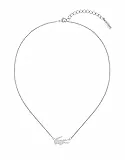 Lacoste Collana da donna Collezione CROCODILE Silver Taglia unica