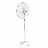Cecotec Ventilatori a piantana Energy Silence 600 Max Flow. 18 pollici (45 cm), 6 lame, potenza 70 W, motore in rame, 3 velocità, oscillazione 75 °, altezza regolabile