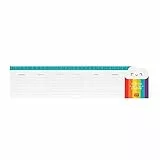 Legami Smart Planning - Planning da Scrivania, 34x8 Cm, Rainbow