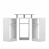 TemaHome Corner, Scrivania Angolare Unisex Adulto, Bianco (White), 81.8 x 94 cm