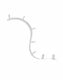 Kartell Bookworm Mensola da Parete, 7 Reggilibri, PVC, Alluminio