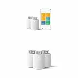 tado° Wifi Kit Base V3+ – Termostato smart digitale, incl. 2 valvole termostatiche wireless – Controllo digitale tramite app – Installazione facile & Testa Termostatica Intelligente, set da 3
