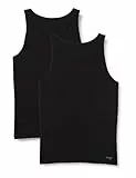 sloggi men Go Abc H Tank Top 2p, Canottiera Uomo, Nero (Black), L