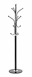 HAKU Möbel appendiabiti, marmo, cromo nero, Ø 40 x H 179 cm