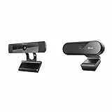 Trust Gaming Gxt 1160 Vero Webcam Full Hd 1080P Con Microfono Integrato, Nero & Tyro Webcam Pc Con Microfono Full Hd 1080 P, Auto-Focus, Usb, Treppiede Incluso, Nero