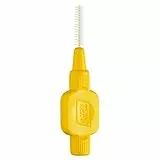 TePe Spazzolino interdentale giallo originale (misura ISO 4 0,7 mm), per una pulizia facile e accurata degli spazi interdentali, confezione da 8 scovolini