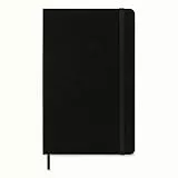 Moleskine Classic Notebook, Taccuino a Quadretti, Copertina Rigida e Chiusura ad Elastico, Formato Large 13 x 21 cm, Colore Nero, 240 Pagine