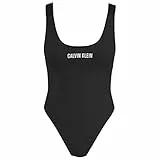 Calvin Klein Costume da Bagno Donna Scoop Back One Piece Moderno, Nero (PVH Black), XL