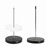 KOSHIFU 2 Pz Porta Scontrini Tavolo Porta Comande Ristorante a Spillo Spike per Ricevute Porta Punte di Carta con Base Rotonda Porta Comanda Cucina Fattura Forcella per Porta Memo Caffè Uffici Bar