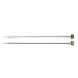 KnitPro Nova Metall - Ferri Diritti da Maglia, 3,5 mm, 40 cm