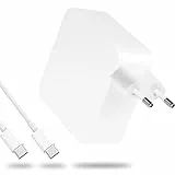 Adattatore di alimentazione per caricabatterie USB C 61W/65W per Mac Pro 13, 15 pollici, nuovo Mac Air 13 pollici 2020/2019/2018, Mac 12 pollici, alimentatore per iPad Pro 12,9/11 pollici, tipo C