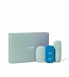 HAAN - Confezione Regalo Tiny Aguamarina - Detergente Mani 30 ml, Crema Mani 50 ml, Dentifricio 55 ml - Contenitori Ricaricabili