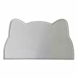 BCBF 1 Pezzi Tappetino Ciotole Gatto,Tappetino Gatto Cani,Tappeto Gatto,Tappetino Per Animali Domestici, Tappetino Per Animali Domestici, Tappetino Antiscivolo Per Cani E Gatti (Grigio)