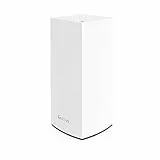Linksys Velop MX4200 Sistema WiFi 6 mesh Tri-Band AX4200, router WLAN, range extender con 260 m² di copertura e velocità 3,5 volte rapide per 40 dispositivi, Confezione da 1, Bianco