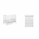 Foppapedretti Babyfly Lettino con Sponda Regolabile, 131 x 71 x 103 cm, 25 Kg, Bianco & Babyfly Bagnetto Fasciatoio, 47 x 69 x 89 cm, 31 Kg, Bianco